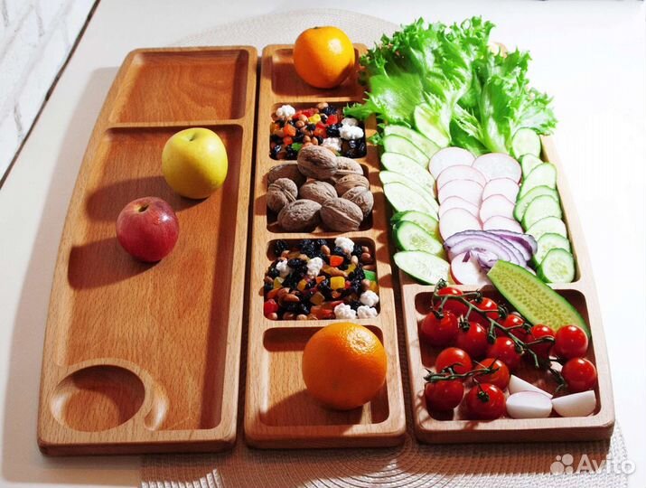 Набор менажниц. Доска сервировочная 3 шт