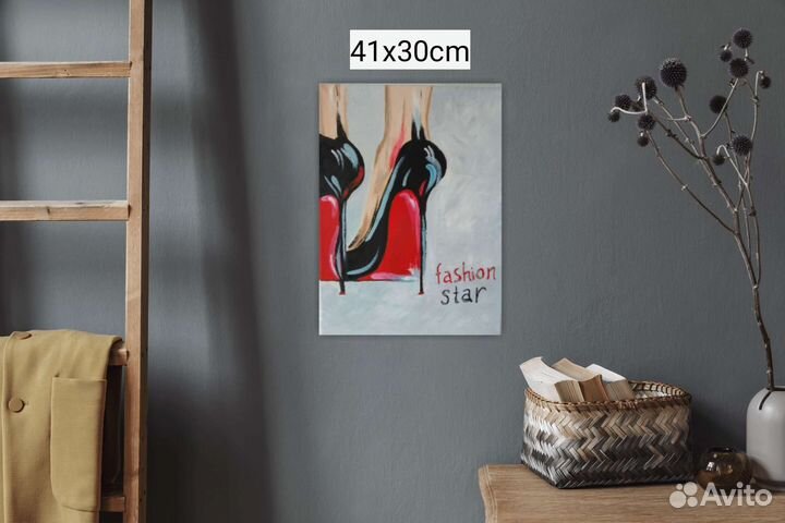 Картина на холсте интерьерная туфли