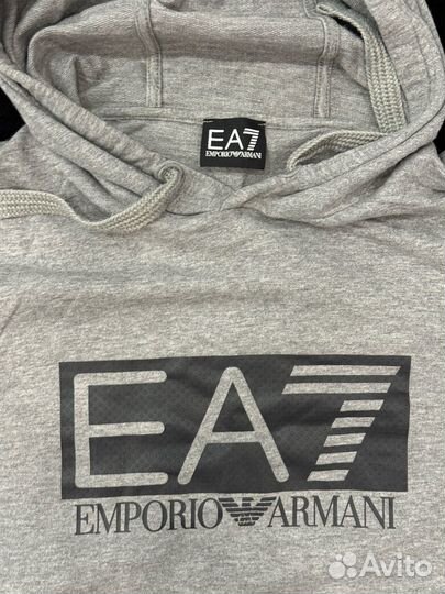 Толстовка ea7 emporia armani серая