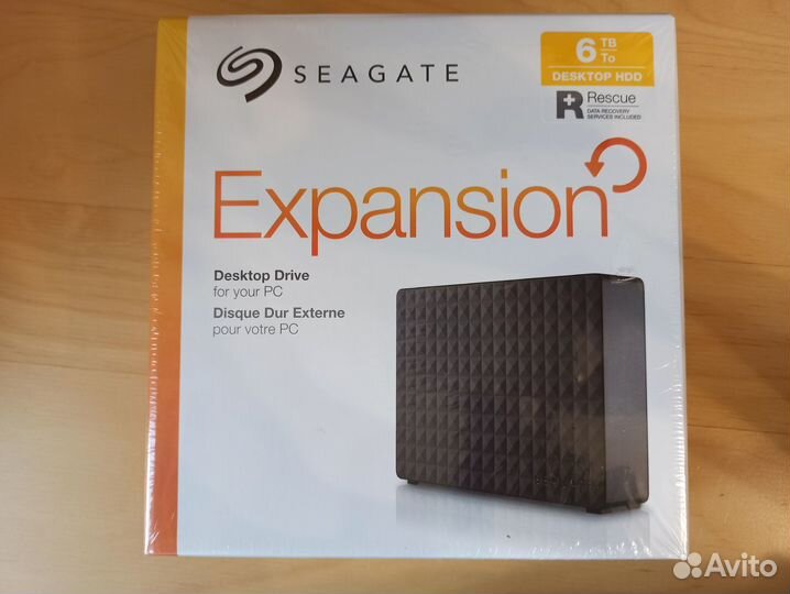 Новый внешний жесткий диск Seagate 6 Тб