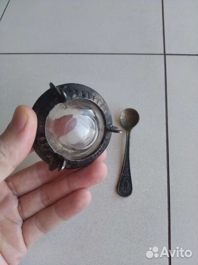 Солонка винтажная мельхиоровая СССР