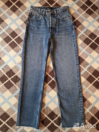 Синие джинсы Zara 34