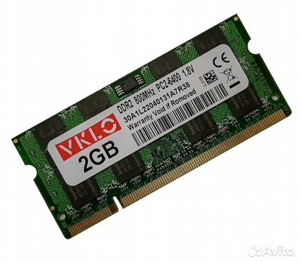 Б/у озу So-Dimm 2Gb PC2-6400, DDR2-800 vklo 30a1l2