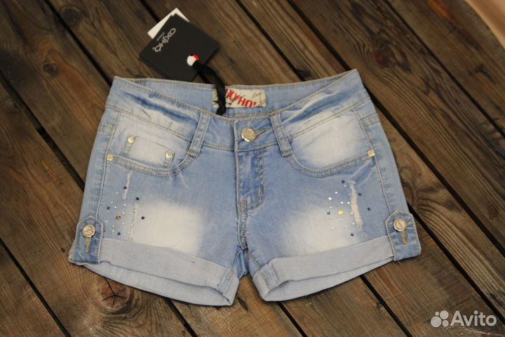 Шорты джинсовые Оxjho (Италия) для девочки XS р-р