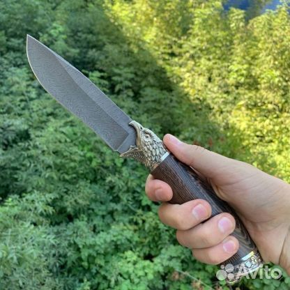 Охотничий нож с головами на выбор