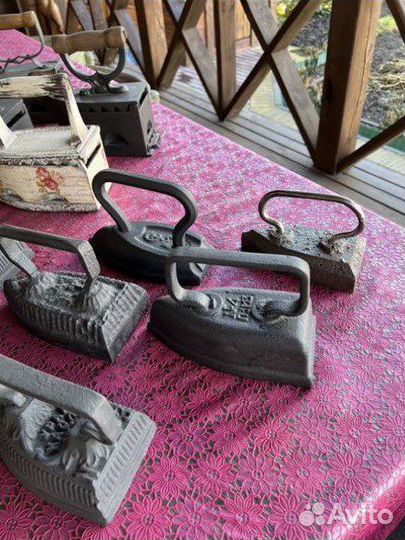 Утюг чугунный старинный