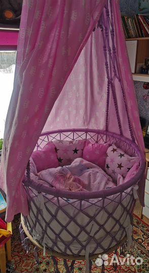 Люлька колыбель плетеная