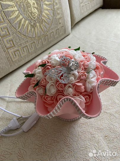 Светильник ночник букет роз