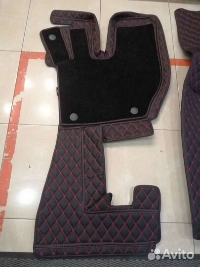 Ковры 3d из экокожи на Volvo FH 2000-2013 механика