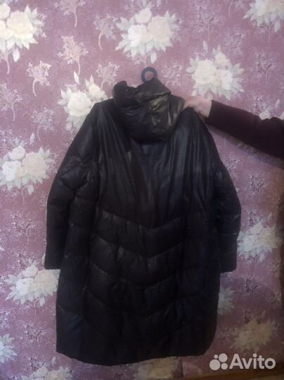 Пуховик зимний длинный женский