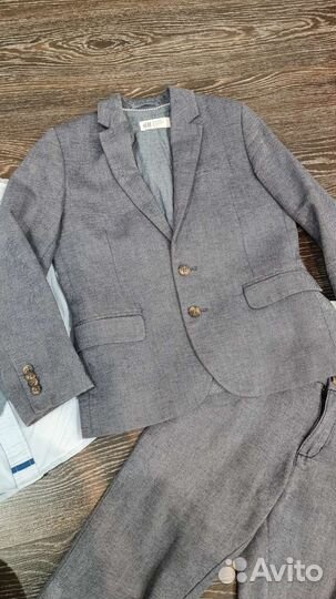 Пиджак hm + рубашка и брюки