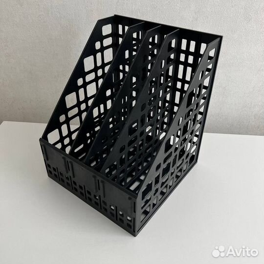 Подставка лоток для бумаг вертикальный 4 секции