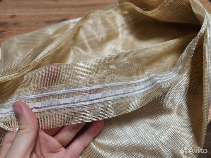 Гардины Гертруд икеа золотистые