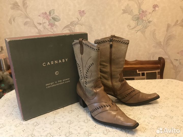 Зимние сапоги казаки женские carnaby 40 размер