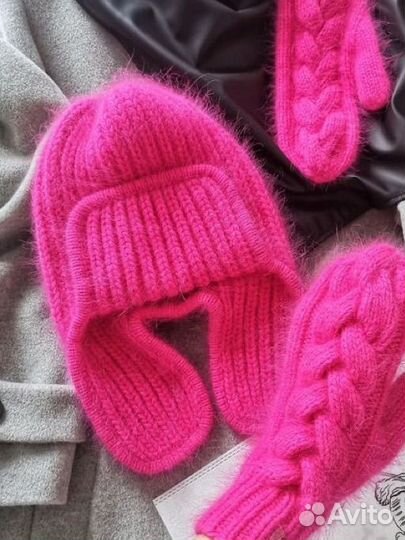 Комплект шапка, шарф