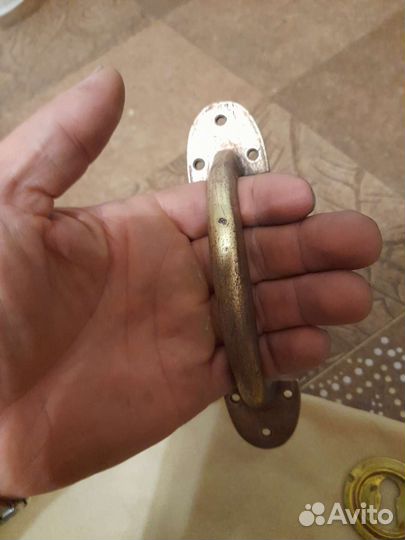 Старинная дверная ручка и накладки