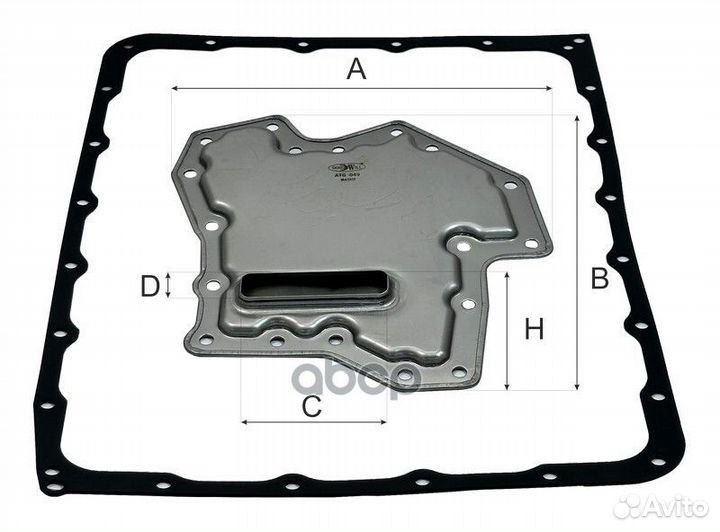 Фильтр АКПП nissan pathfinder 3.0 DCI с прокладкой