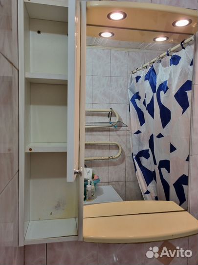 Тумба для ванной с раковиной + полка с зеркалом