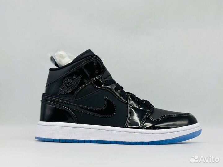 Кроссовки Air Jordan 1 Mid «Space Jam» Черные