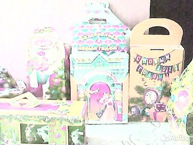 Новогодние упаковки Пластик Кардон Жесть