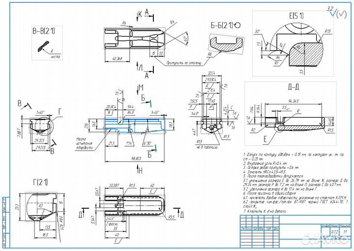Чертежи в компас, Студенческие работы, 3D модели