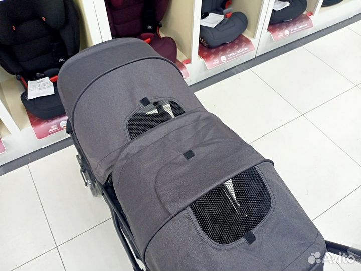 Коляска прогулочная для двойни Luxmom T 19 Black