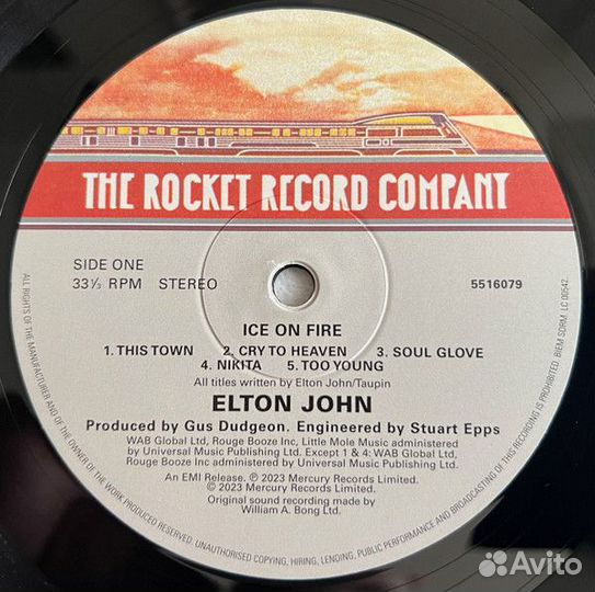 Виниловая пластинка Elton John - Ice On Fire (180