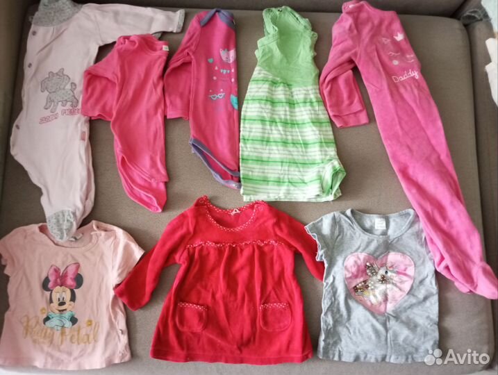 Вещи для девочки пакетом 74-80