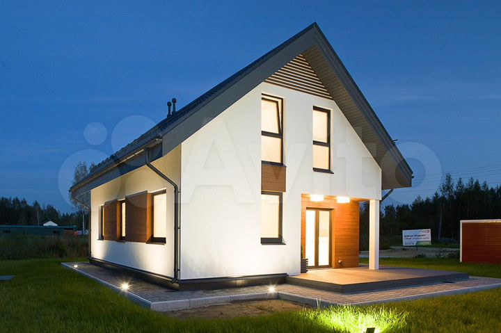 Дом 126 м² на участке 8 сот.