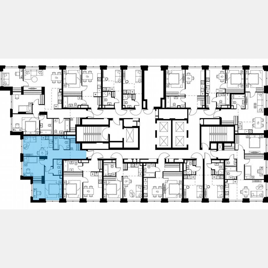 3-к. квартира, 62,1 м², 12/48 эт.