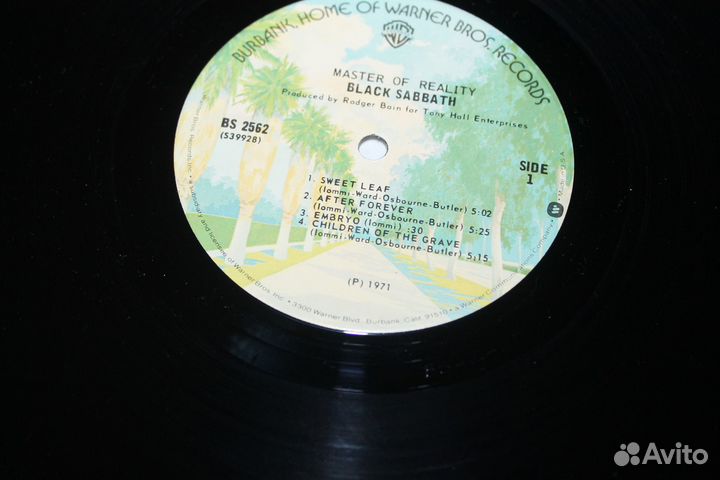 LP Black Sabbath - Master of Reality Poster US