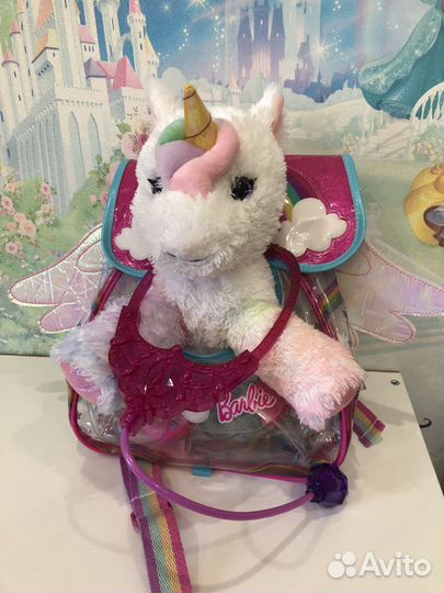 Единорог с рюкзачком и аксессуарами Барби
