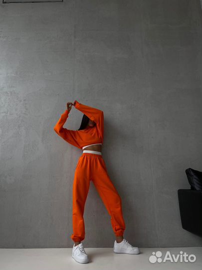 Спортивный костюм со свитшотом Miederes оранжевый