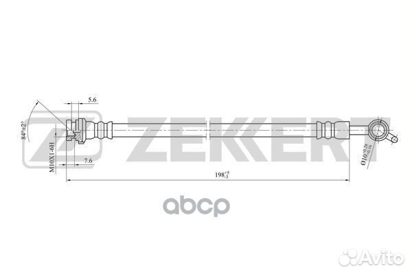 Шланг тормозной задний Nissan Cube (Z12) 09- T