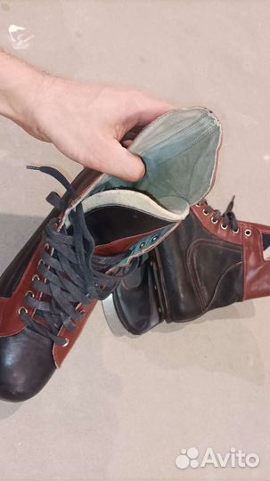 Коньки СССР кожаные