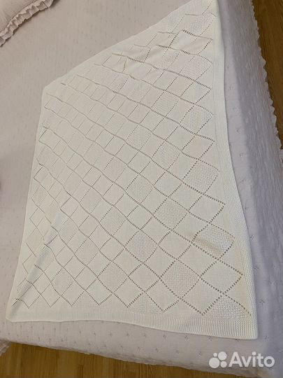 Плед детский вязаный