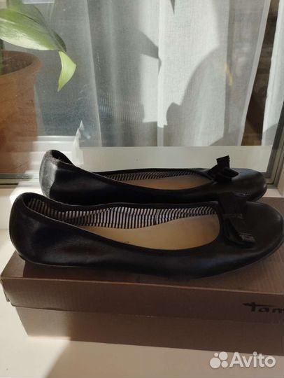 Балетки натуральная кожа 39