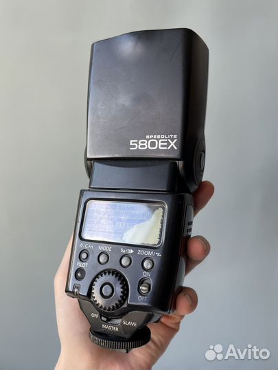 Вспышка Canon speedlite 580ex в чехле