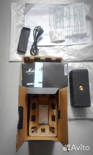 Колонка блютуз Marshall Emberton II Black & Brass