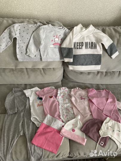 Вещи пакетом на девочку р 80