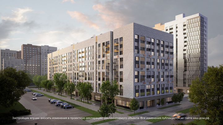 2-к. квартира, 63 м², 12/17 эт.