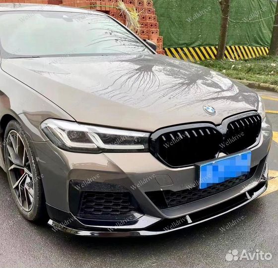 Сплиттер BMW 5 G30 с клыками рестайлинг тюнинг