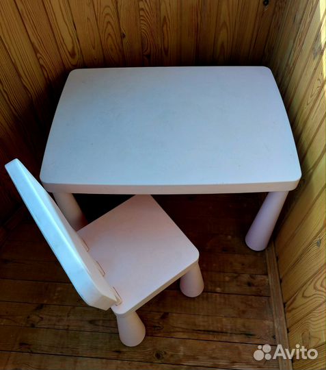 Детский столик и стульчик IKEA маммут