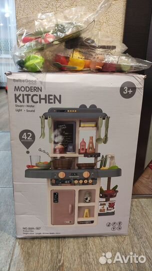 Новая Кухня детская 63 см.звук,вода,свет,пар