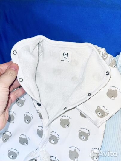 Слипы комбинезоны для новорожденного размер 56