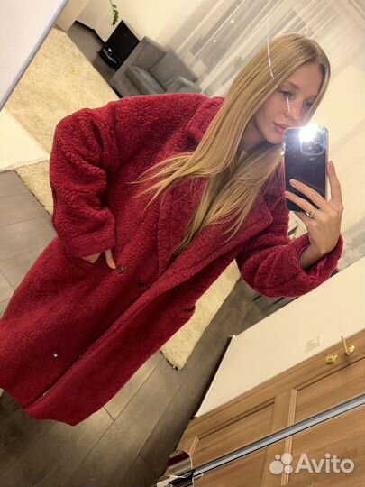 Шуба розовая