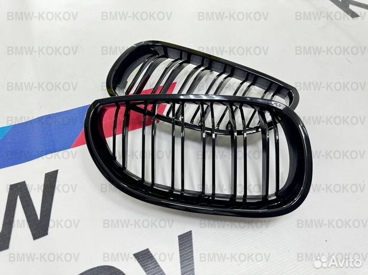 Решетки радиатора глянец в стиле M3 на BMW E60