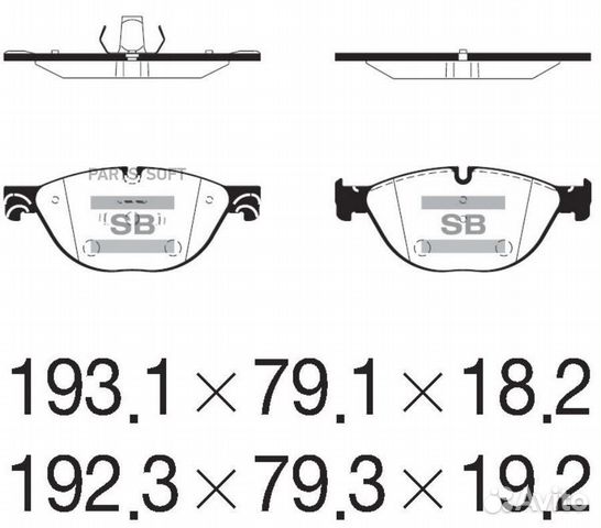Sangsin brake SP2212 Колодки тормозные передние