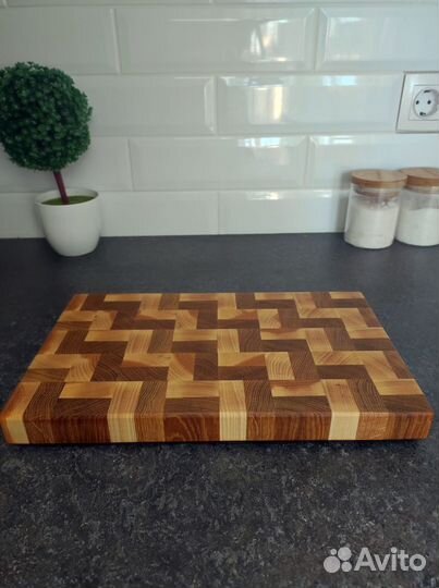 Доска разделочная торцевая (Зигзаги)