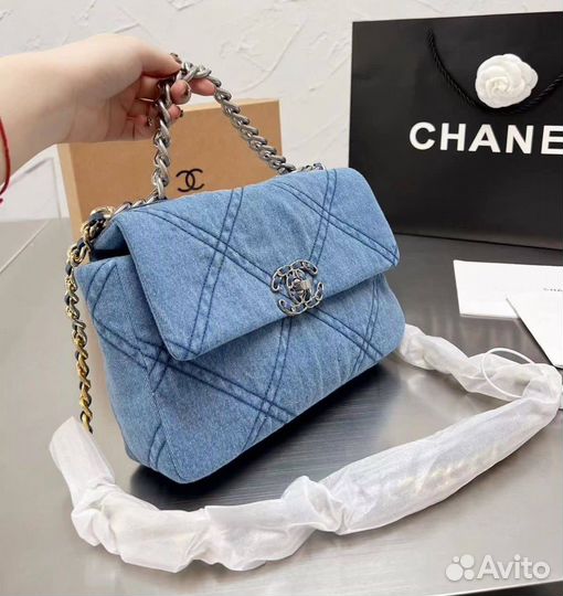 Сумка клатч джинса